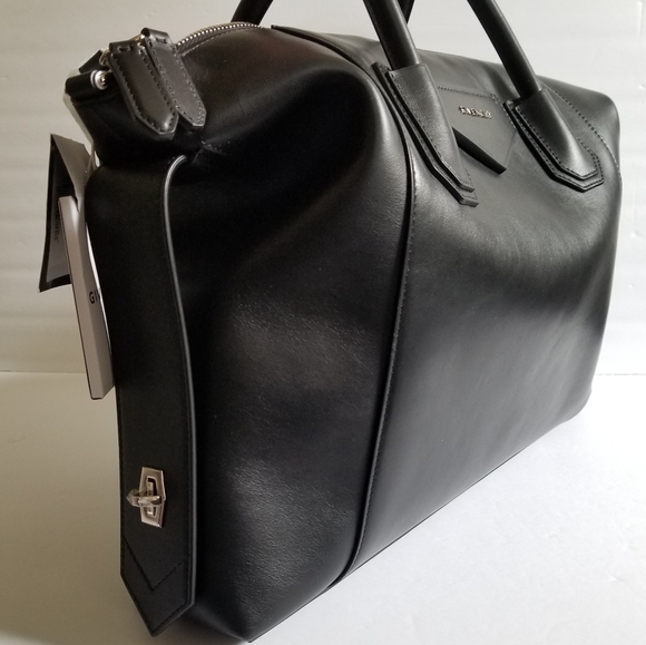 Givenchy Antigona Leather Satchel Shoulder Bag Black - Picture 7 of 12